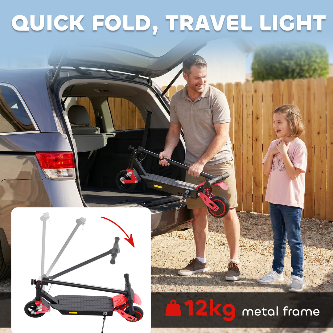 Foldable Kids Electric Scooter with LCD Display, Dual Shock Absorption
