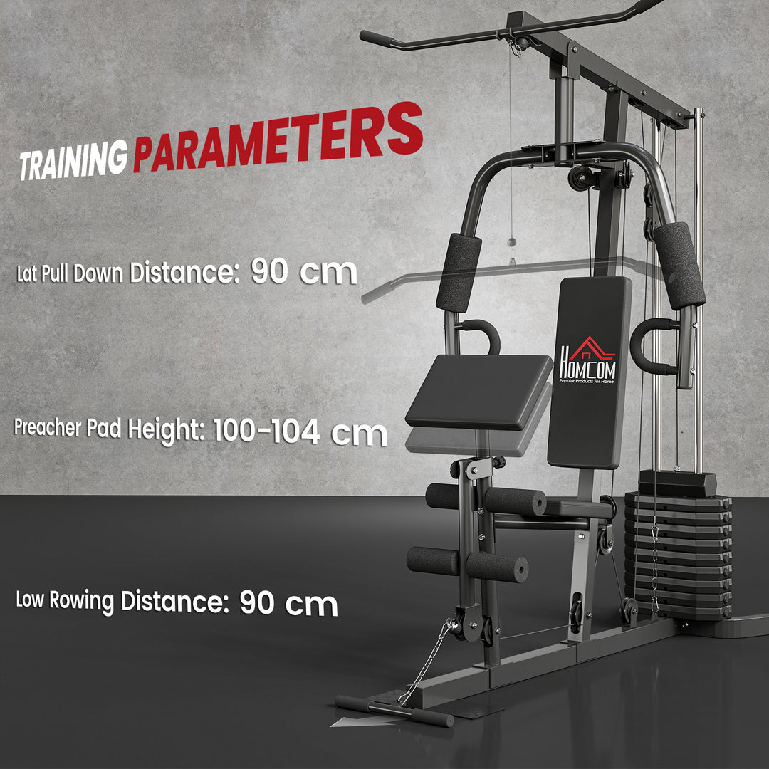 MCL Multi-Exercise Gym Station, with 45kg Weight Stack, for Full Body Workout
