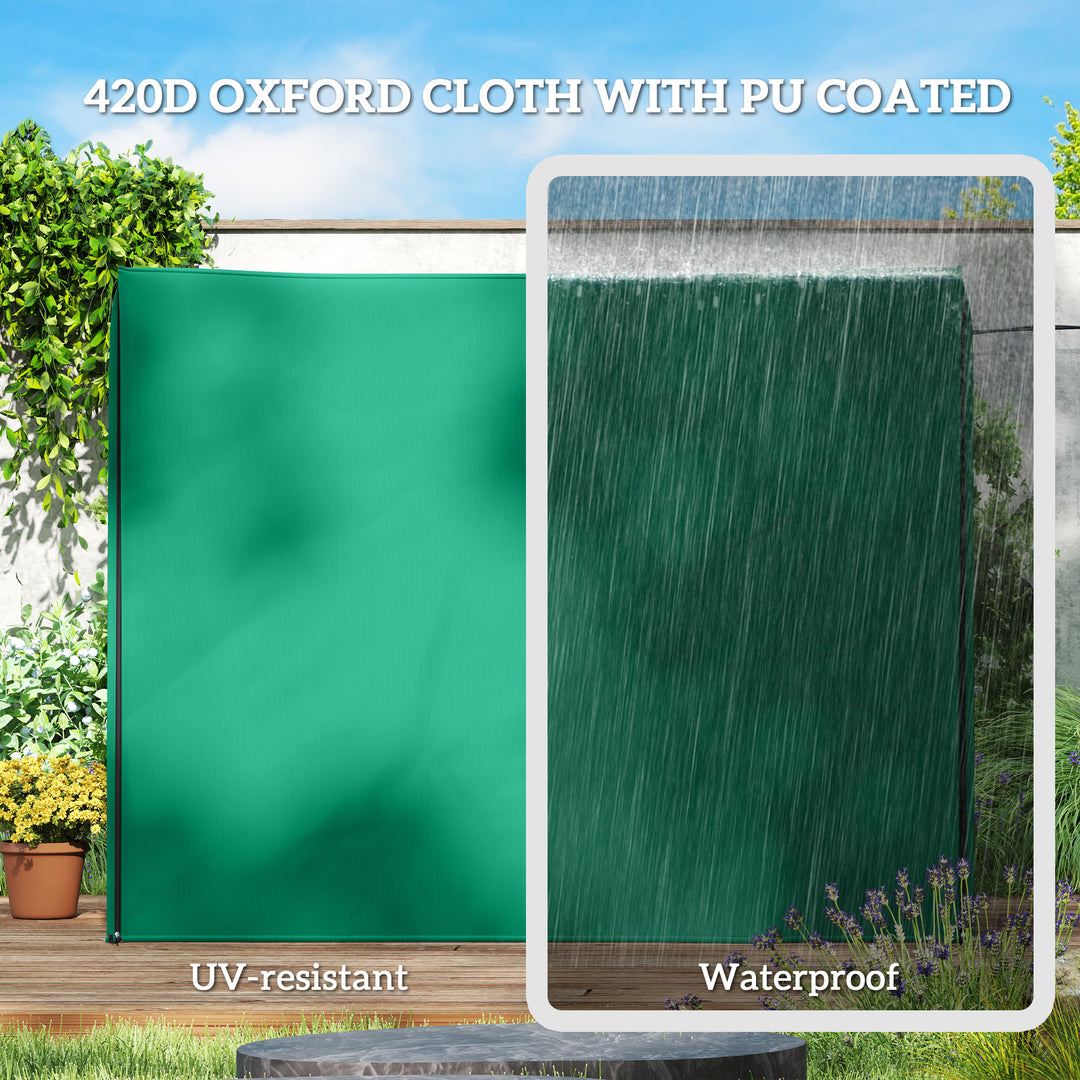 220 x 125cm Three-Seater Swing Chair Protective Cover - Green
