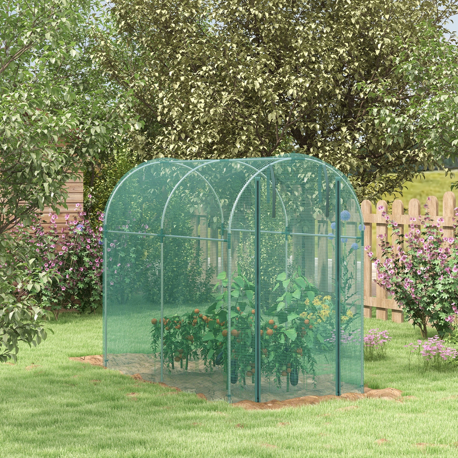 240 x 120cm Mini Polytunnel Greenhouse
