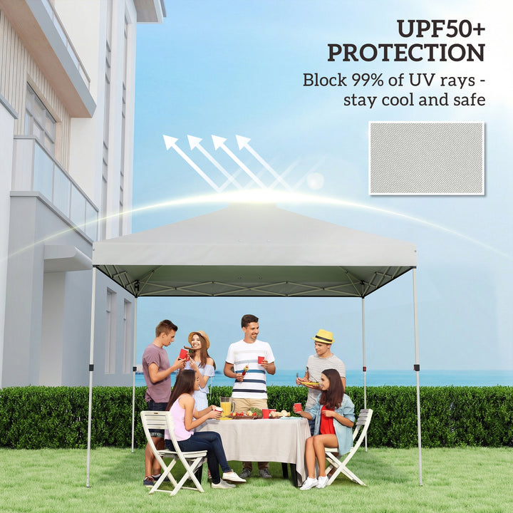 Gazebo Roof Replacement UV50+ Waterproof Pop Up Canopy Cover with 8 Dr