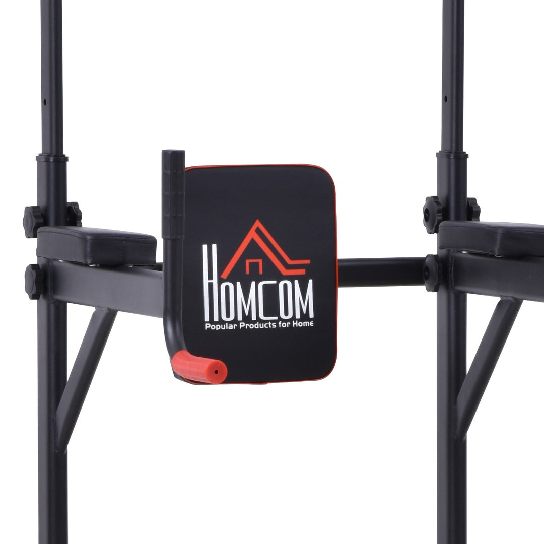 HOMCOM Pull Up Station Bar Power Tower Station for Home Office Gym Traning Workout Equipment | Aosom UK