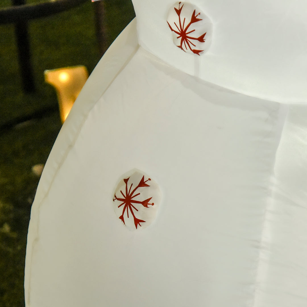 MCL 6ft Giant Inflatable Snowman Christmas Decoration w/ LED Lights Accessories Cute Family Fun Seasonal Outdoor Indoor