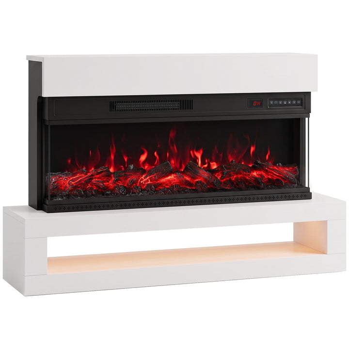 3-Sided Electric Fireplace, Freestanding/Wall Mounted Electric Fire