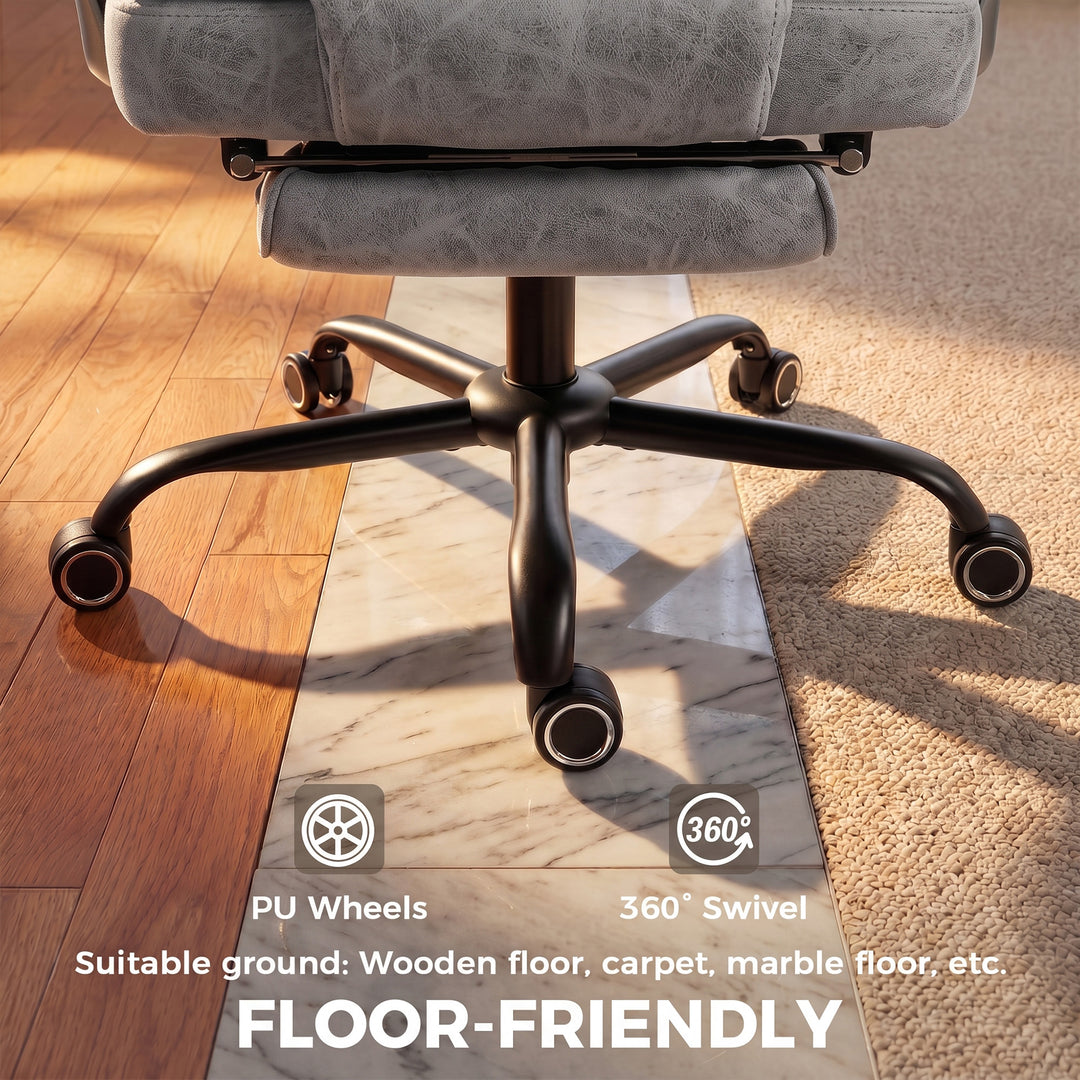 Executive Office Chair, Leathaire Big and Tall Office Chair 180 kg wit