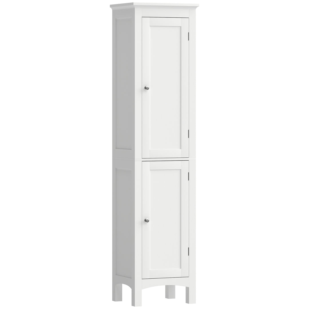 Tall Bathroom Storage Unit, Slim Bathroom Cabinet with Adjustable Shel