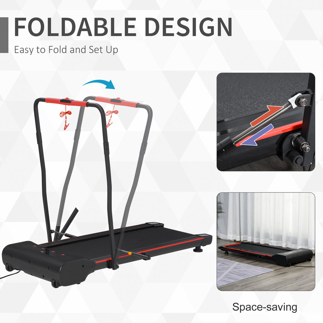 MCL Foldable Walking Machine Treadmill 1-6km/h with LED Display & Remote Control Exercise Fitness for Home Office
