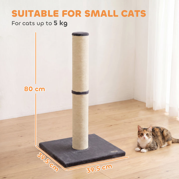 Cat Scratching Post, 80cm Tall Cat Scratch Post with Sisal Rope - view 3