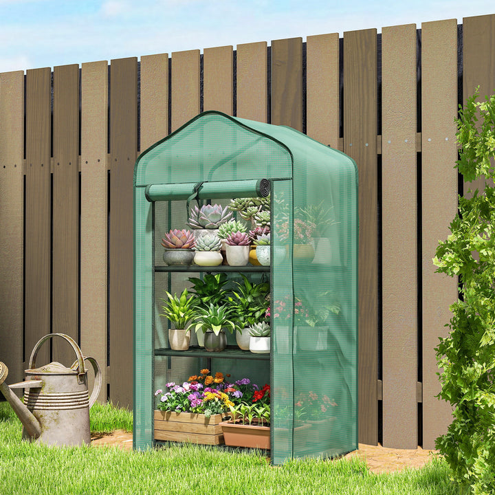Three-Tier Mini Greenhouse - Green