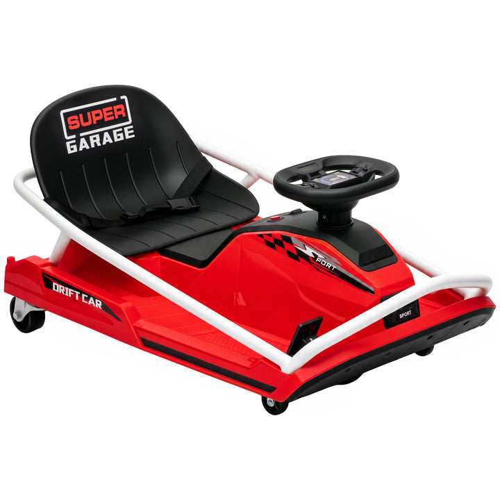24V Electric Go Kart for Kids with Drift Mode, 300W Brushless Motor, S