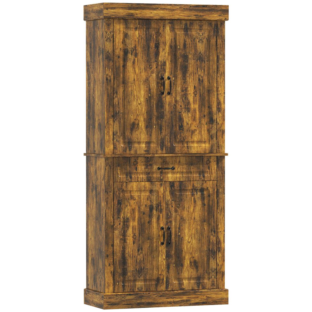 Tall Kitchen Cupboard, Kitchen Pantry Cabinet with Drawer, Shelves
