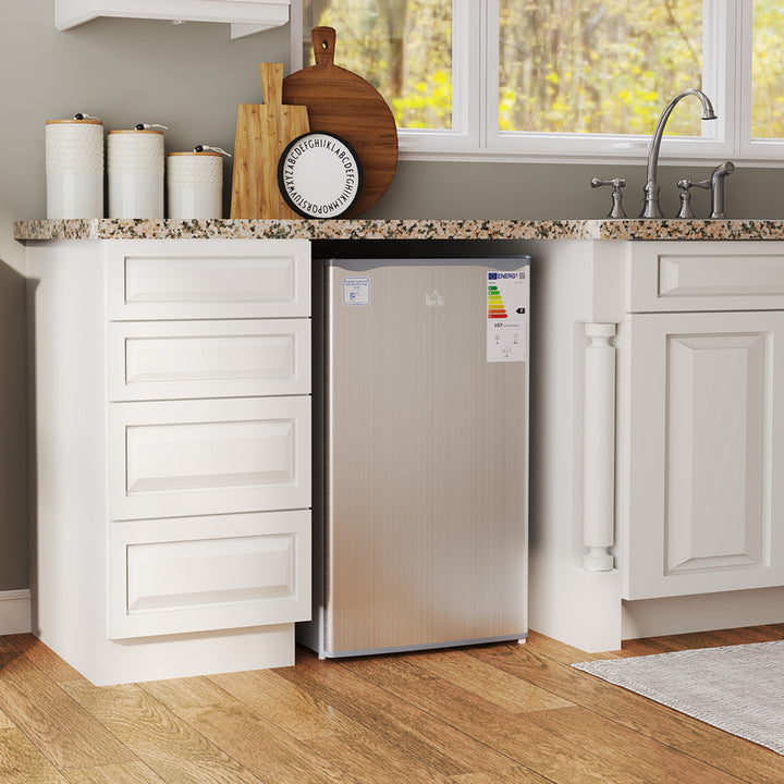 91L Freestanding Under-Counter Fridge with Lock - Grey