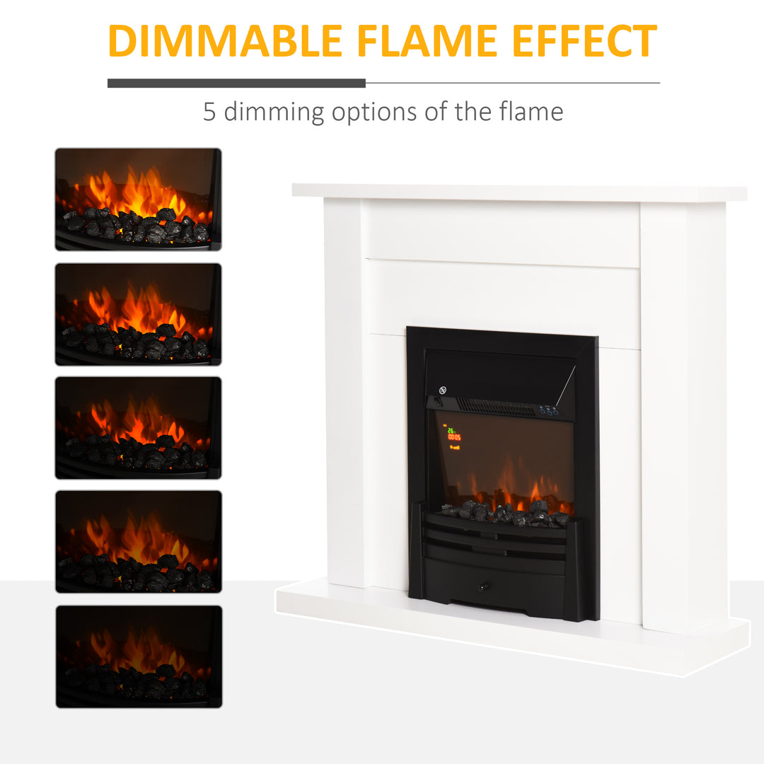 40" Electric Firplace Suites &amp; Mantelpiece with LED Flames Remote - view 4