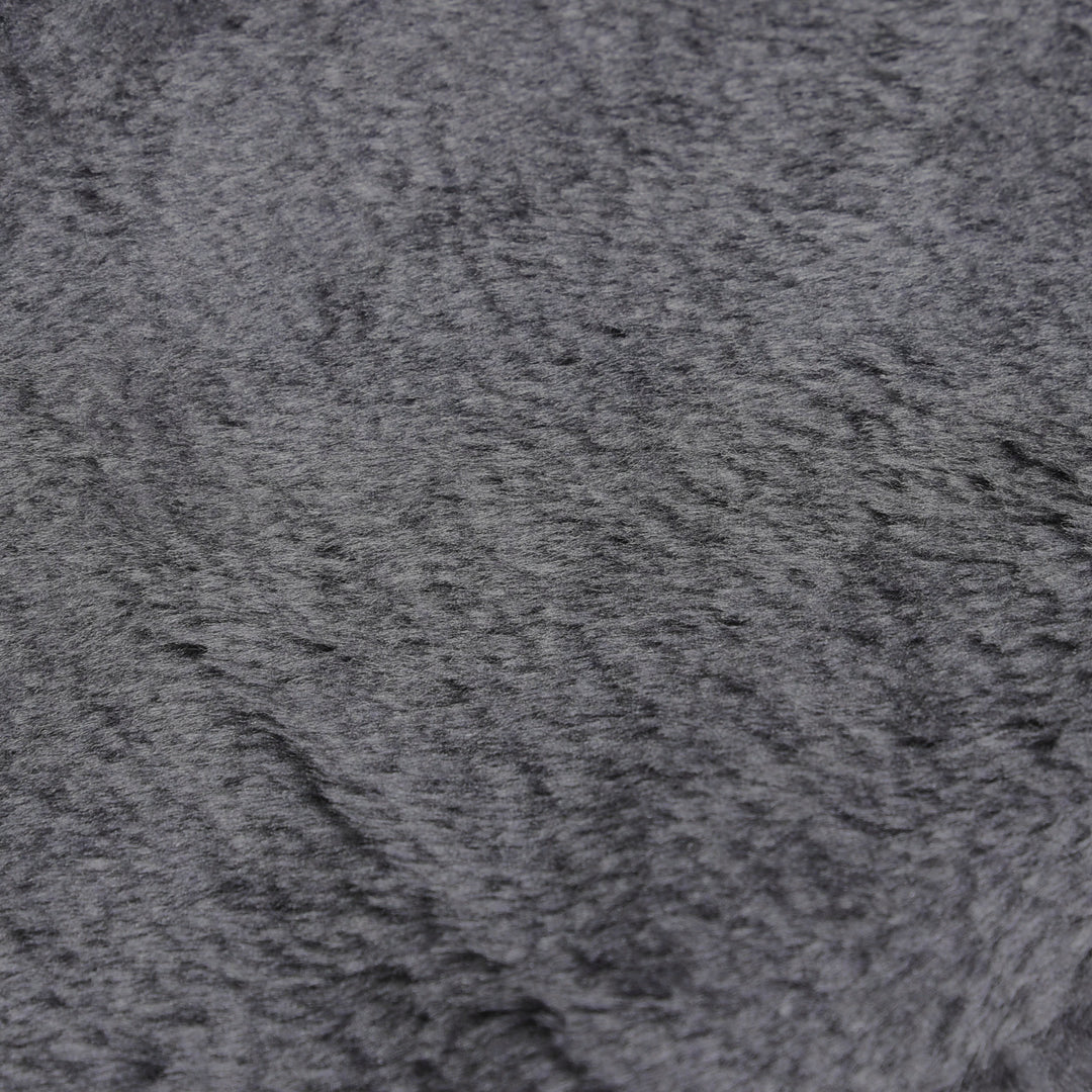 Four-Step Dog Stairs, with Washable Plush Cover, for High Bed Sofa, Dog Stairs for Small Dog and Cat - Dark Grey