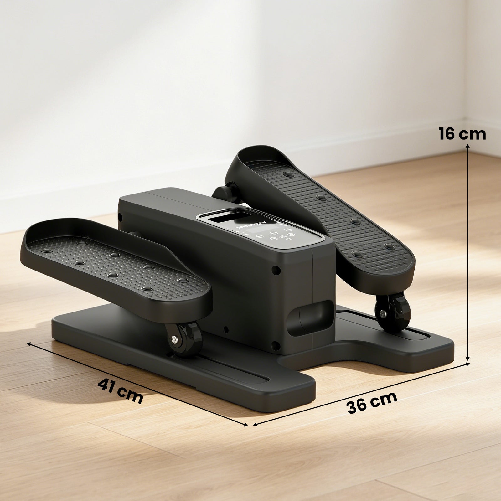 Under Desk Elliptical Machine with Manual & Auto Modes, 12 Adjustable 