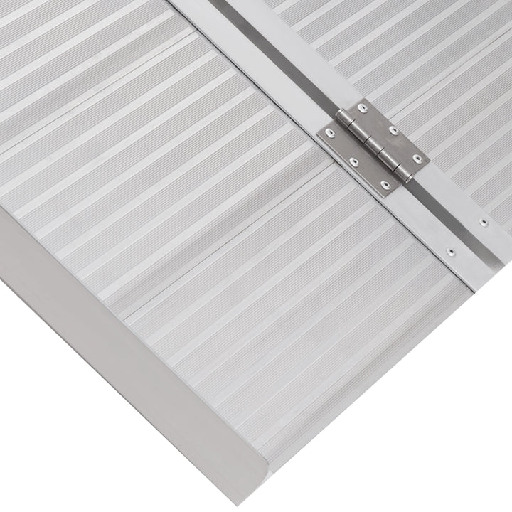 MCL 4ft Folding Aluminum Wheelchair Ramp Scooter Portable Mobility Assist Suitcase Access Aid Disabled