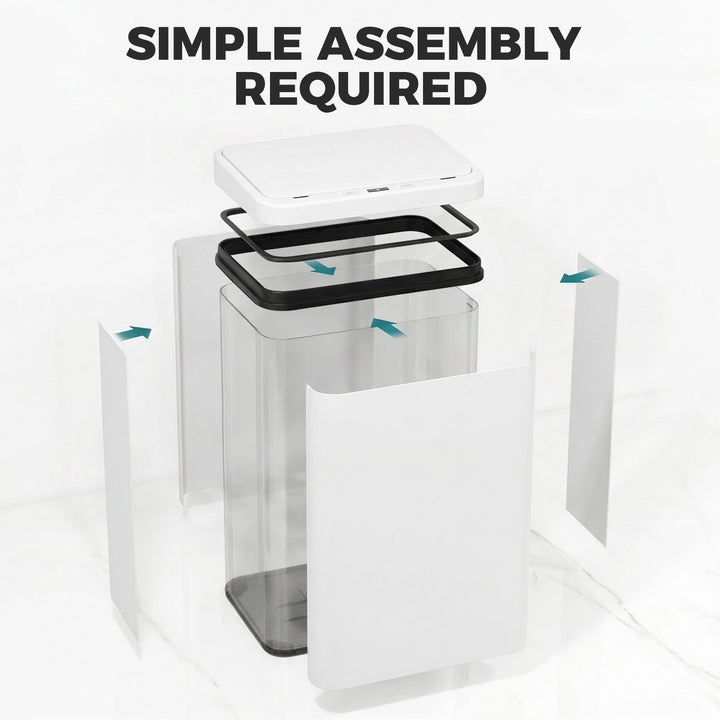 40L Sensor Bin with Soft-Close Lid, Stainless Steel Automatic Touchles