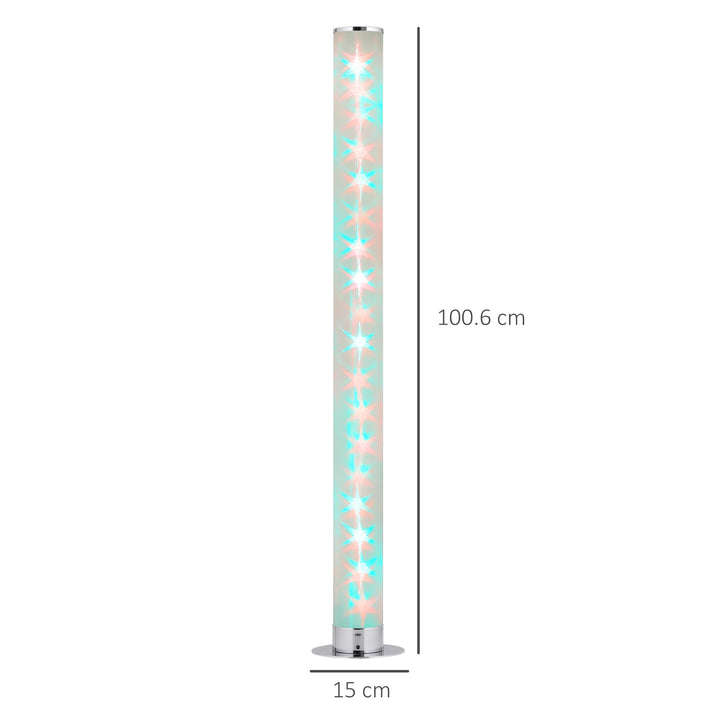 RGB Floor Lamp, Dimmable Corner Lamp with Remote Control & 16 Colours Effects, LED Modern Mood Lighting for Living Room Bedroom Gaming Room, Max Power 5W