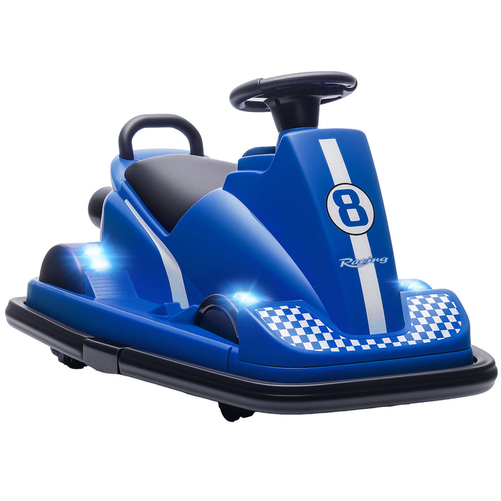 Kids Bumper Car, 360° Rotation Spin Electric Waltzer Car with LED Ligh