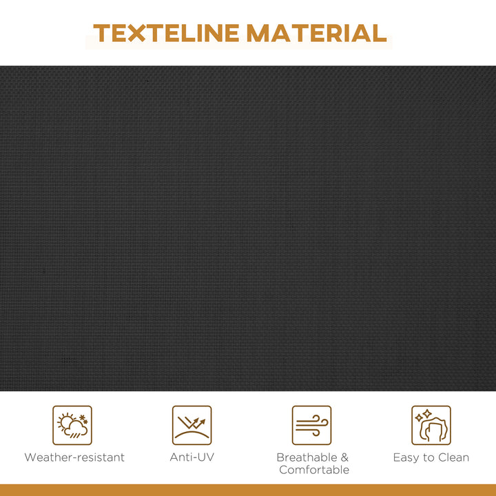 MCL Three-Seater Garden Swing Chair, with Canopy - Black