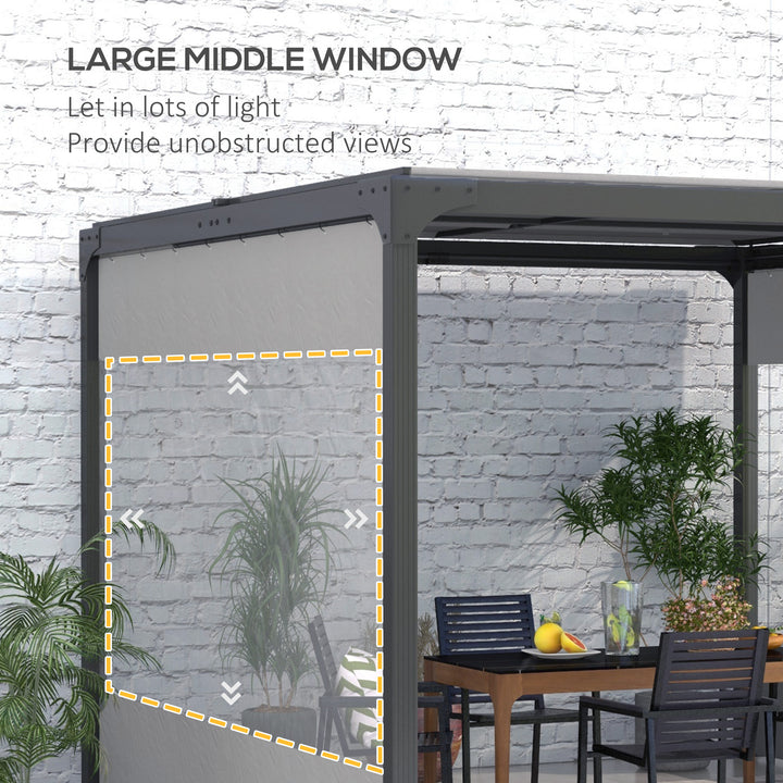 Set of Two 3 x 2m Replacement Pergola Panels - Grey