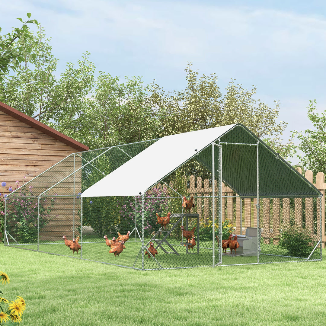 11.5KG Automatic Chicken Poultry Feeder Rat Proof Treadle Self Opening with Galvanized Steel and Aluminium