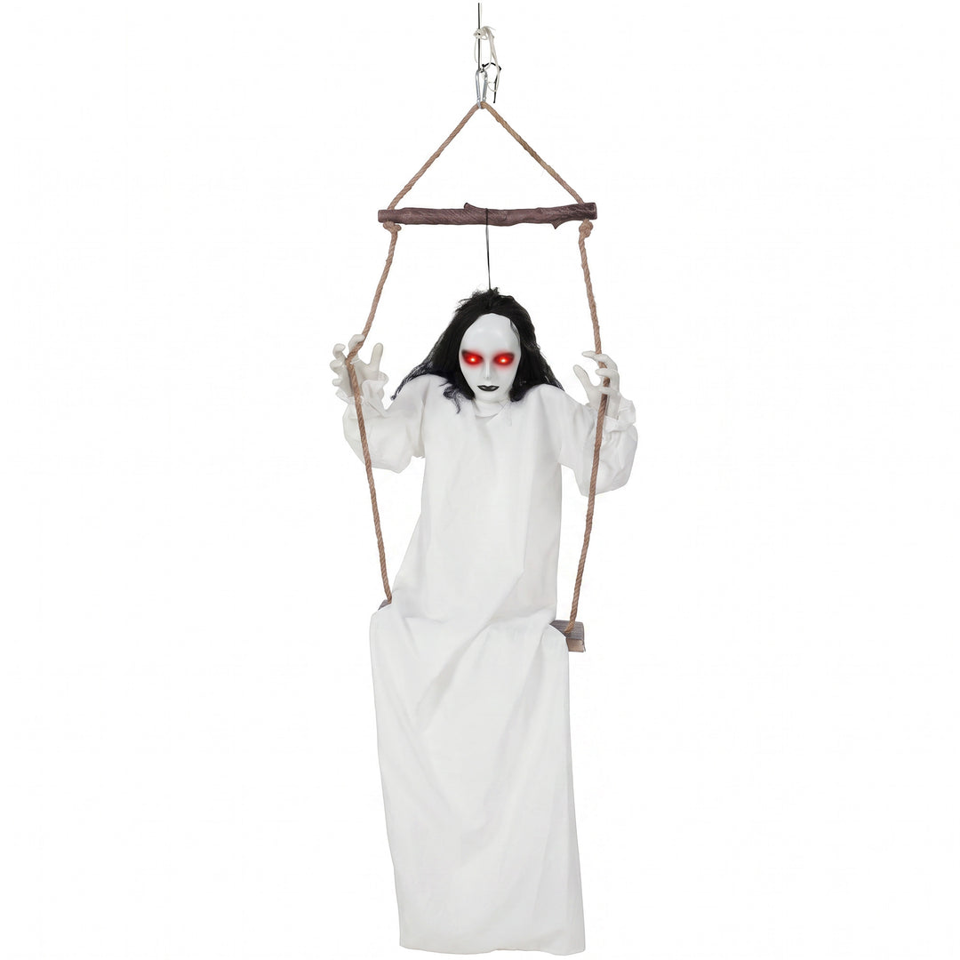 170cm Animated Hanging Swing Ghost Halloween Decoration, Sound Touch A