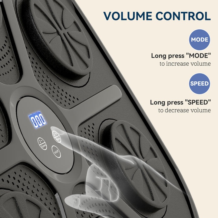 SPORTNOW Music Boxing Machine, Smart Bluetooth Boxing Machine Wall Mounted with 9 Speeds & Modes, LED Lights and Gloves, Punching Pad for Adults, Black