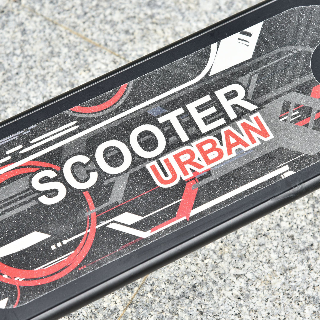 Kick Scooter, Folding 2 Wheel Scooter for 14+ Teens Adults, with Dual Brake System, Dual Suspension, 230mm Big Wheels, 3 Adjustable Handlebar, up to 100KG, Black