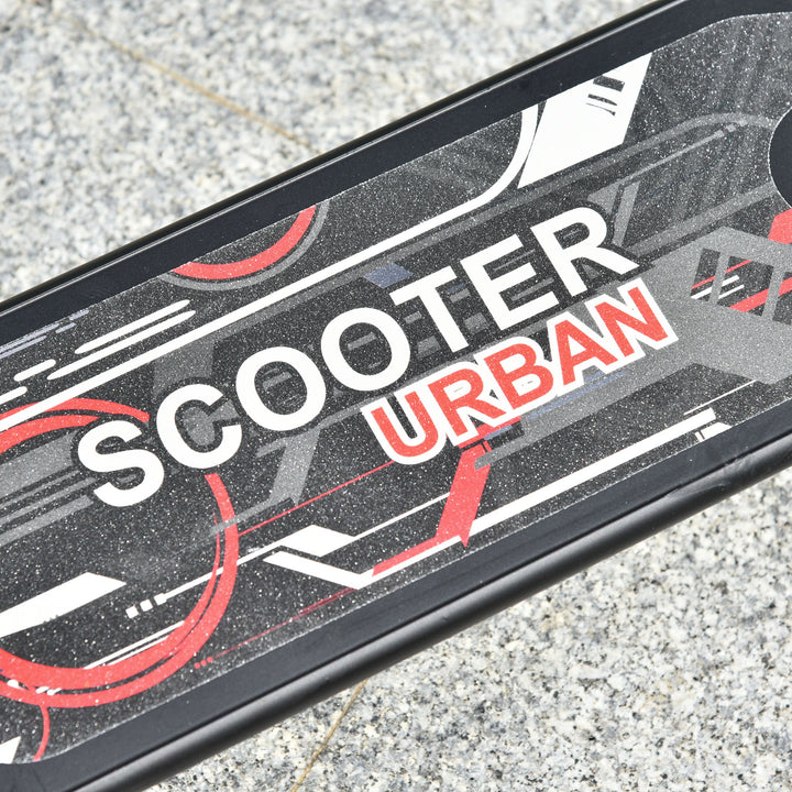 Kick Scooter, Folding 2 Wheel Scooter for 14+ Teens Adults, with Dual Brake System, Dual Suspension, 230mm Big Wheels, 3 Adjustable Handlebar, up to 100KG, Black