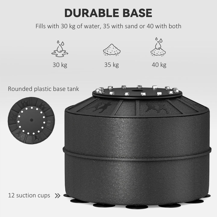 MCL 155-205cm 3-IN-1 Freestanding Boxing Punching Bag Stand, Boxing Speed Trainer with Rotating Flexible Arm, Speed Ball, Fillable Base, Black