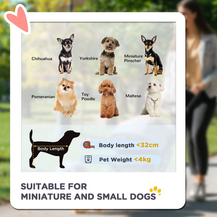 Dog Pram Dog Stroller Foldable Pet Pushchair with 4 Wheels, Safety Leashes, Cup Holder for Small Dogs, Grey