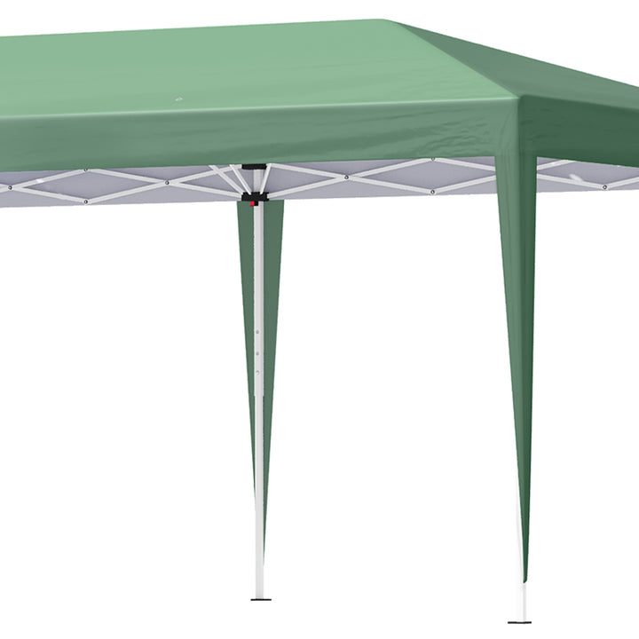 Outsunny Pop Up Gazebo with Double Roof, Foldable Wedding Canopy Tent with Carrying Bag, 6 m x 3 m x 2.65 m, Green