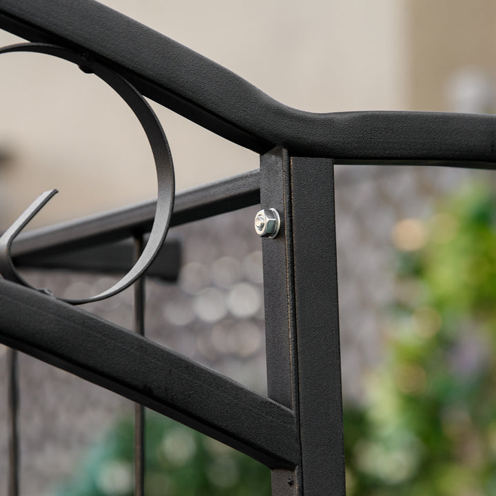 211cm Height Metal Garden Arch Arbor for Wedding Decor for Climbing Pl