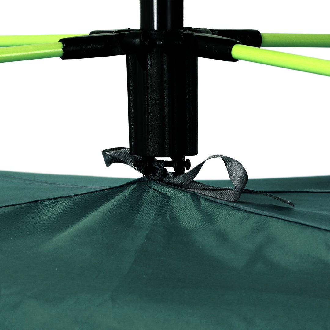 Beach Tent for 1-2 Person Pop-up Design with 2 Mesh Windows & 2 Doors Dark Green