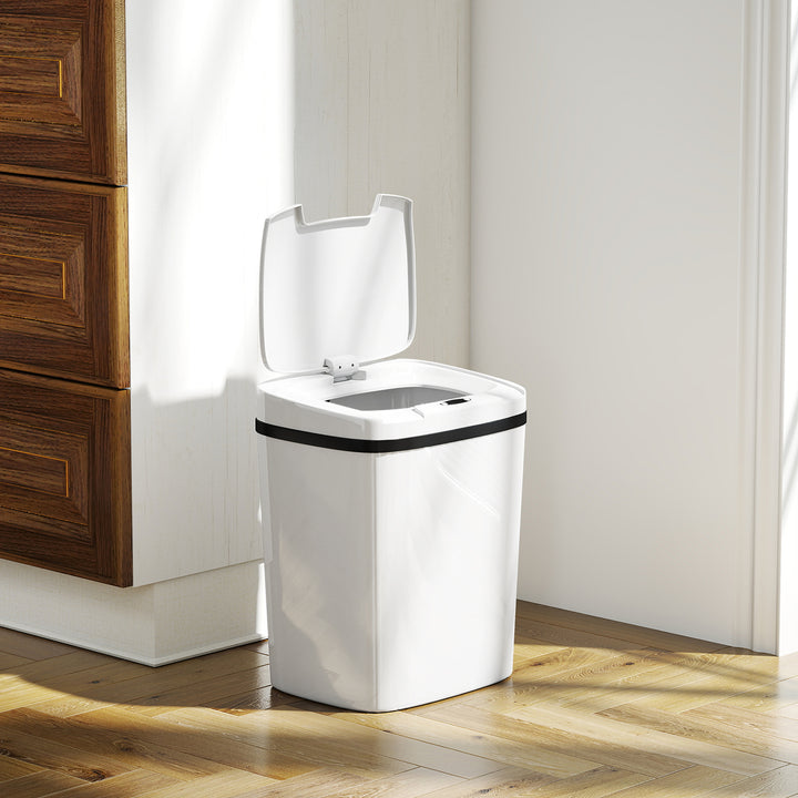 15L Sensor Bin, Automatic Touchless Kitchen Bin, Easy Clean, Battery Operated for Home Office, Bedroom, Bathroom
