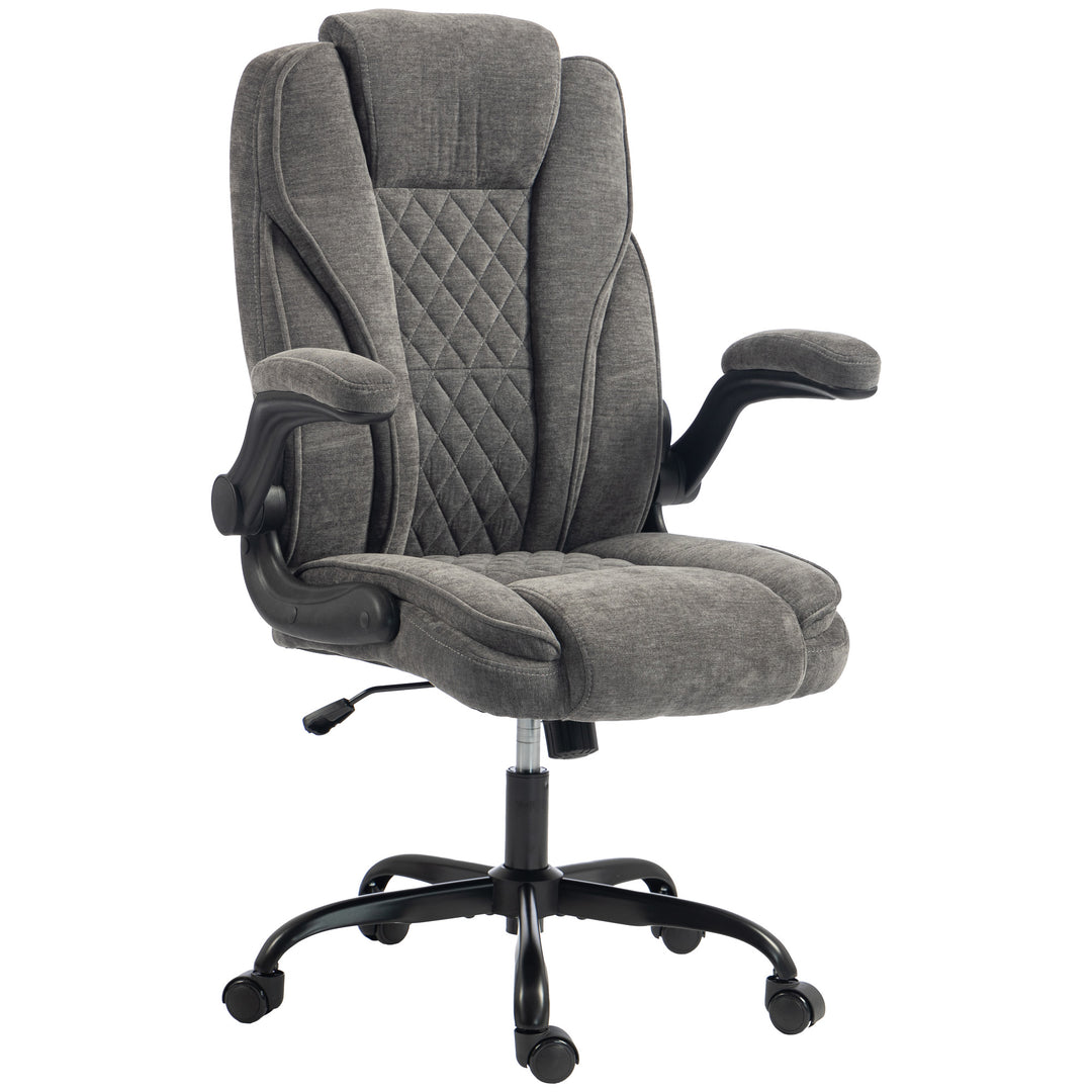 Office Chair, Ergonomic Desk Chair with Flip-up Armrest, Pocket Spring