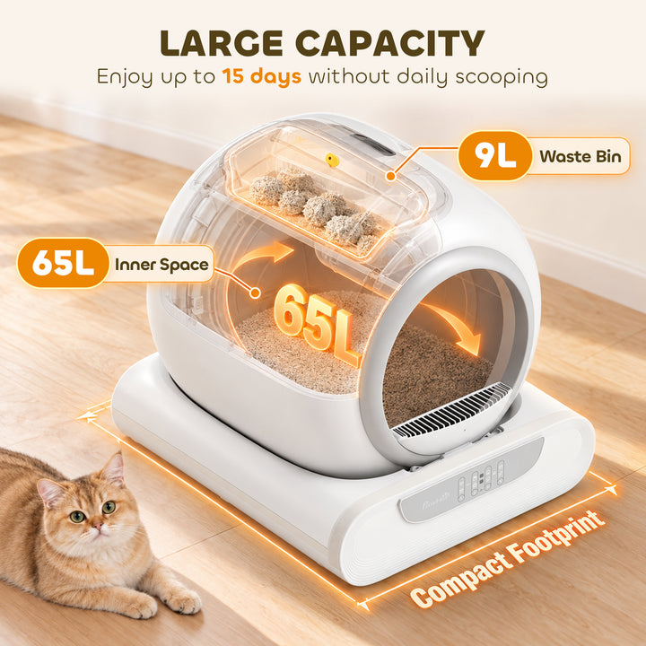 Self Cleaning Cat Litter Tray, Automatic Cat Litter Tray with APP - view 5