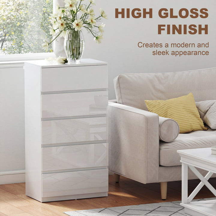 Chest of Drawers, 5-Drawer Storage Cabinets, Modern Dresser, Storage D