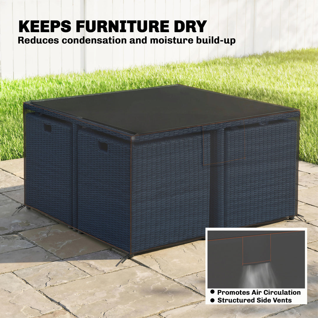 Garden Furniture Cover, Waterproof Patio Furniture Cover with Air Vent