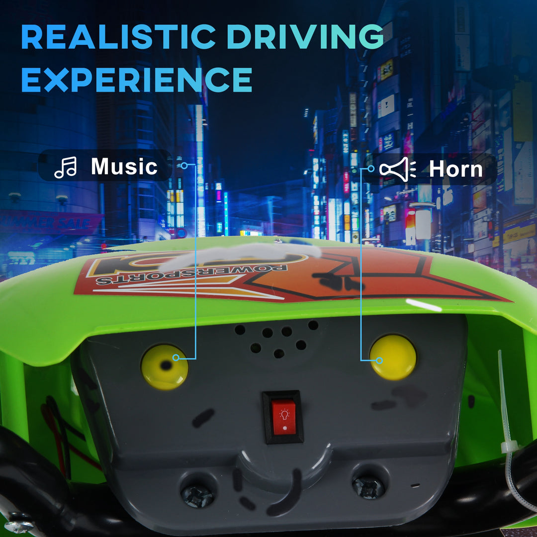 MCL 6V Kids Child Electric Motorbike Ride on Motorcycle Scooter Children Toy Gift for 3-6 Years (Green)