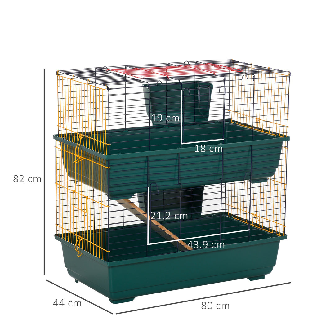 2-Story Large Small Animal Cage w/ Accessories for Chinchillas Puppy Guinea Pig