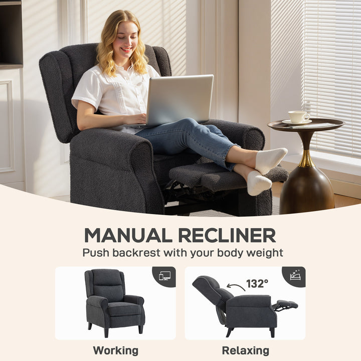 Recliner Armchair with Extended Leg Rest