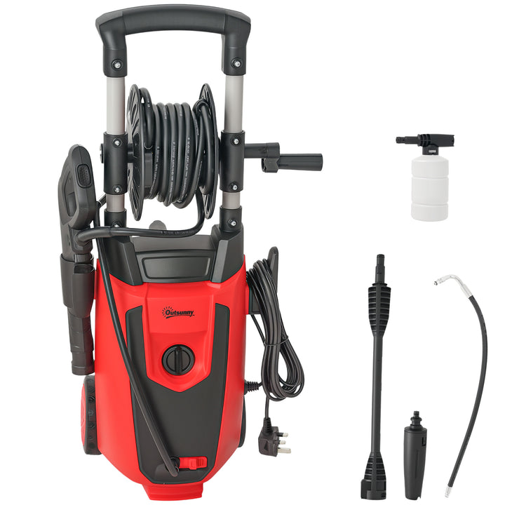 MCL 150-Bar Pressure Washer, with Accessories - Red/Black