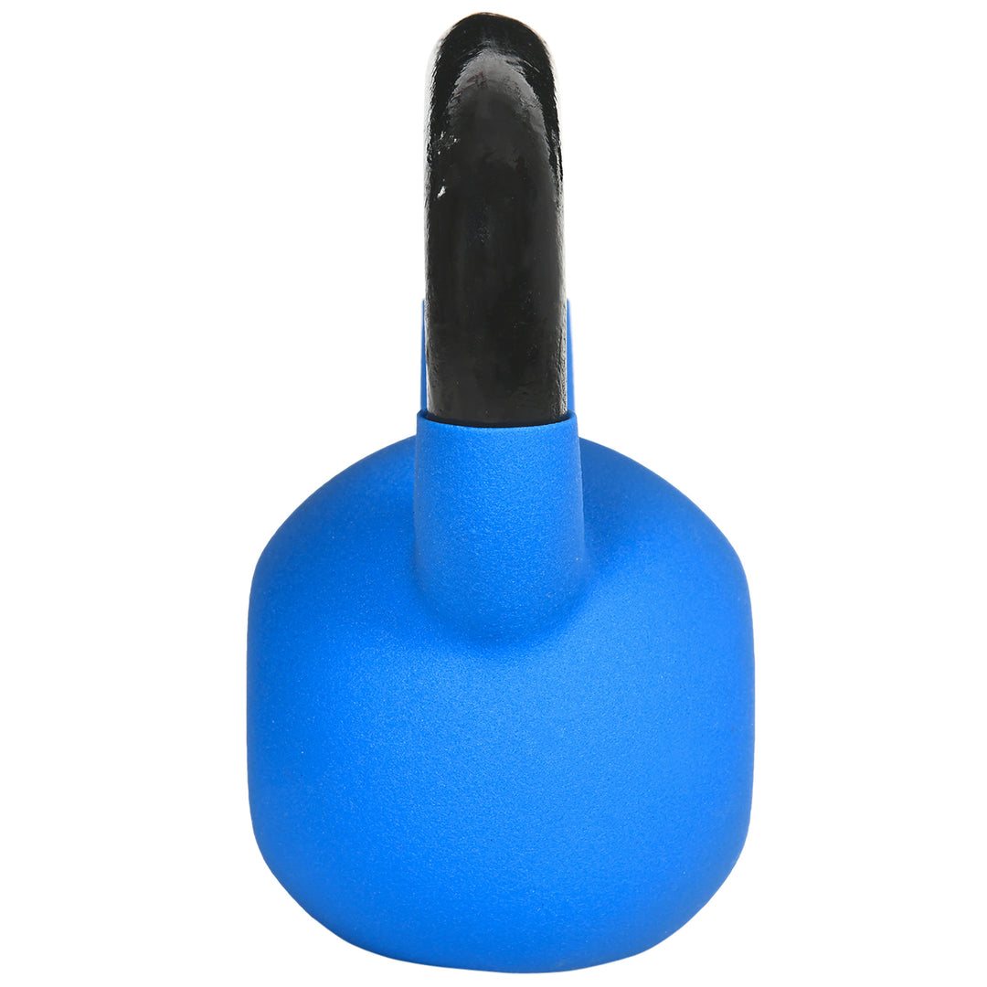 MCL Soft Kettlebell, 8kg Kettle Bell with Non-Slip Handle for Home Gym Weight Lifting and Strength Training, Blue