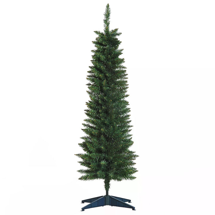 HOMCOM 1.5m Artificial Christmas Pine Tree W/Plastic Stand-Green