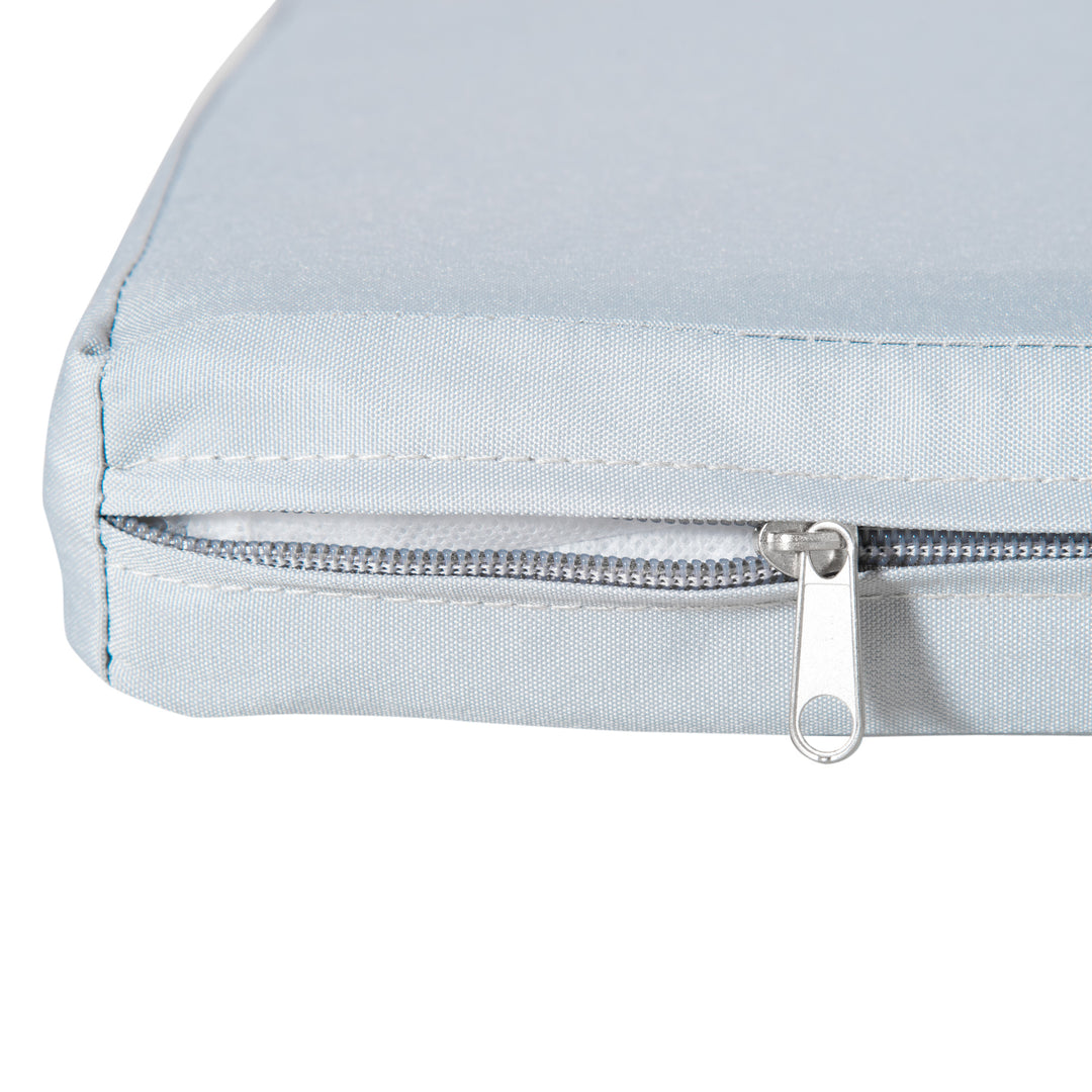 MCL 3 PCs Outdoor Seat Cushion for Rattan Furniture, Garden Furniture Cushions, Grey