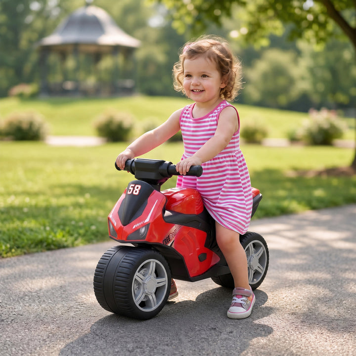 Balance Bike with Music Extra-Wide Wheels Toddler Bike for Boys Girls 
