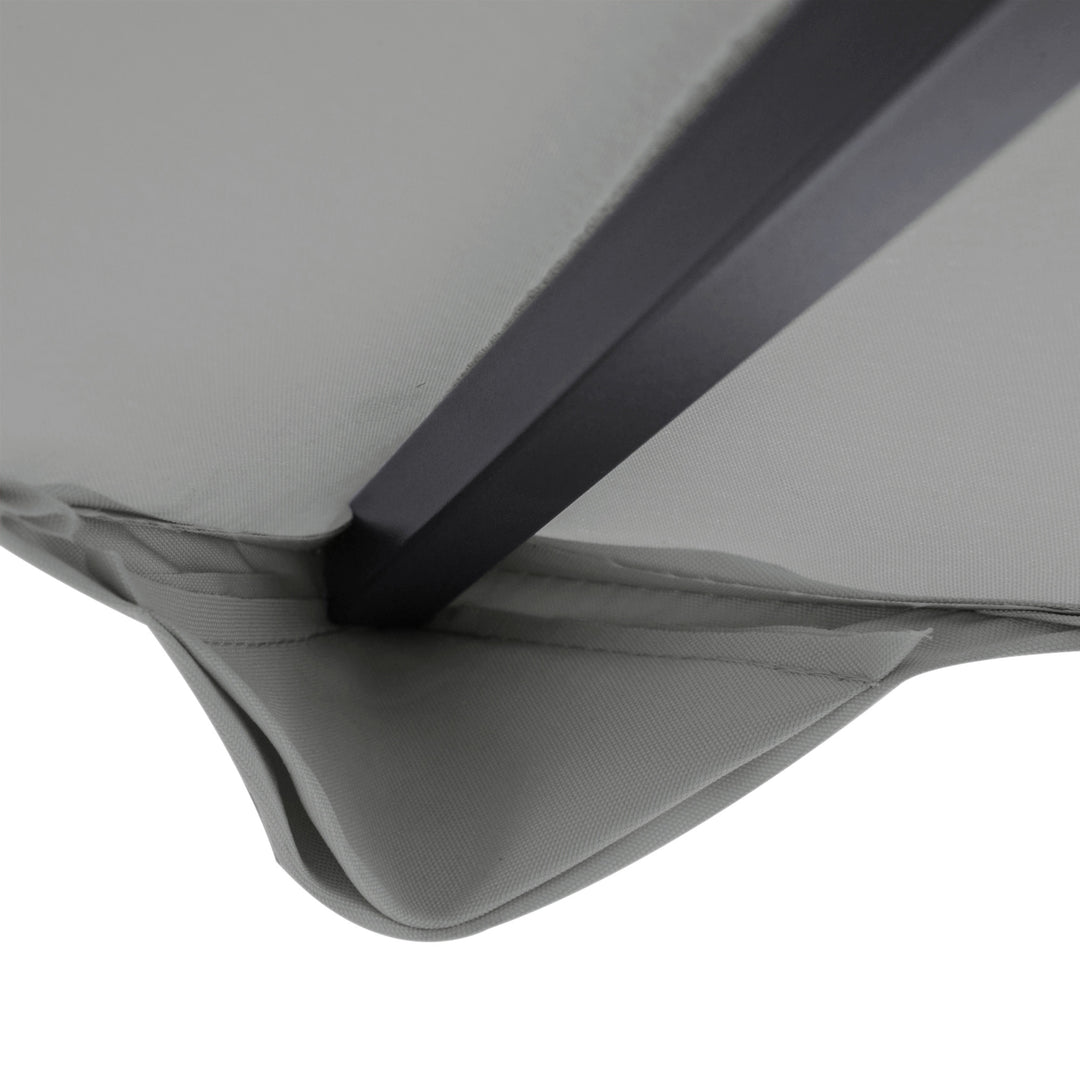 3(m) Gazebo Top Cover Double Tier Canopy Replacement Pavilion Roof Light Grey