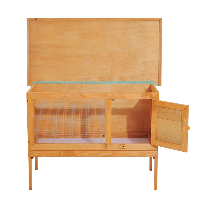 Guinea Pigs Hutches,90Lx45Wx65H cm-Fir Wood